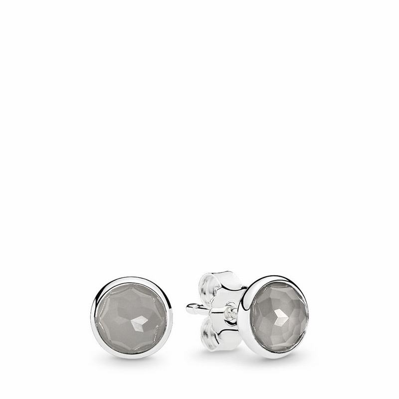 Pandora June Droplets Stud Earrings Outlet NZ, Sterling Silver (754632-MOH)